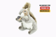 Squirrel Gray Hand Puppet Cute Soft Stuffed Realistic Plush Animal 12" F1046