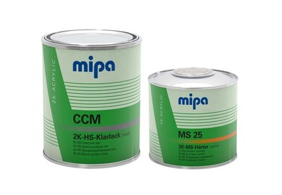 SET 1,5 L Mipa 2K HS Klarlack matt CCM inkl. Mipa 2K HS Härter MS 25 normal 1,5 