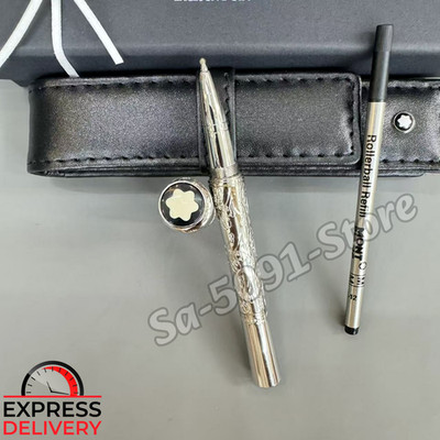 MONTBLANC Monaco Princess Grace Kelly Special Edition Silver Rollerball Pen 