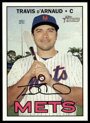 2016 Topps Heritage #526 Travis d'Arnaud New York Mets NM+