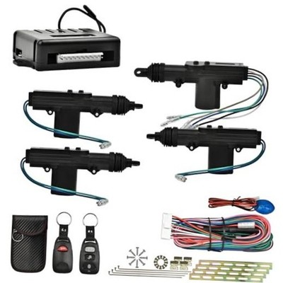 Universal Car Power Door Lock Kit with 4Pcs 12V Car Door Lock Actuator,