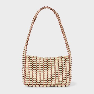 Wood Bead Shoulder Bag - Universal Thread Brown/Pink