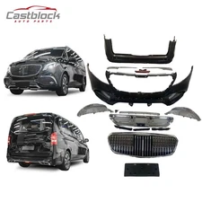 2016-2020 Fit Mercedes W447 Metris Upgrade Maybach Style Front+Rear Bumper Kit