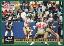 Joe Montana- 1991 Pro Set #329 - San Francisco 49ers Replay Football Card