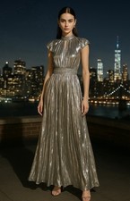 Elegant Metallic Dress by Current Air