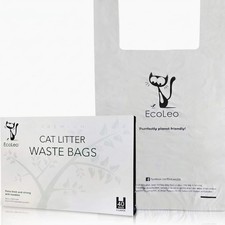 Cat Litter Waste Poop Bags - XL, Thick Pet/Dog Poo Bags with Easy-Tie Handles...
