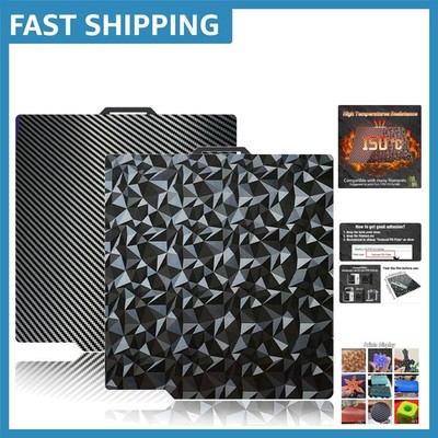 JUUPINE 3D Printing Build Plate - Flexible Steel Dual-Surface Design, 257x257mm