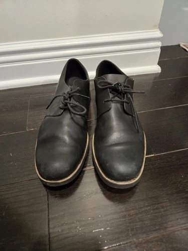 Scarpe Oxford Timberland uomo taglia 10 5 nere Ortholite stringate usate