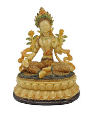 Schöne Deko Figur eine weibliche Tara  Buddha für den Ruheraum  17 cm  LM 049