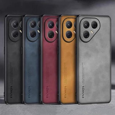 For Tecno Pova 7 7Pro 7Ultra Nubuck Leather Fabric Rubber Coated Hard case cover
