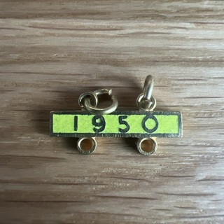 1950 Speedway Year Bar Yellow Badge Gilt