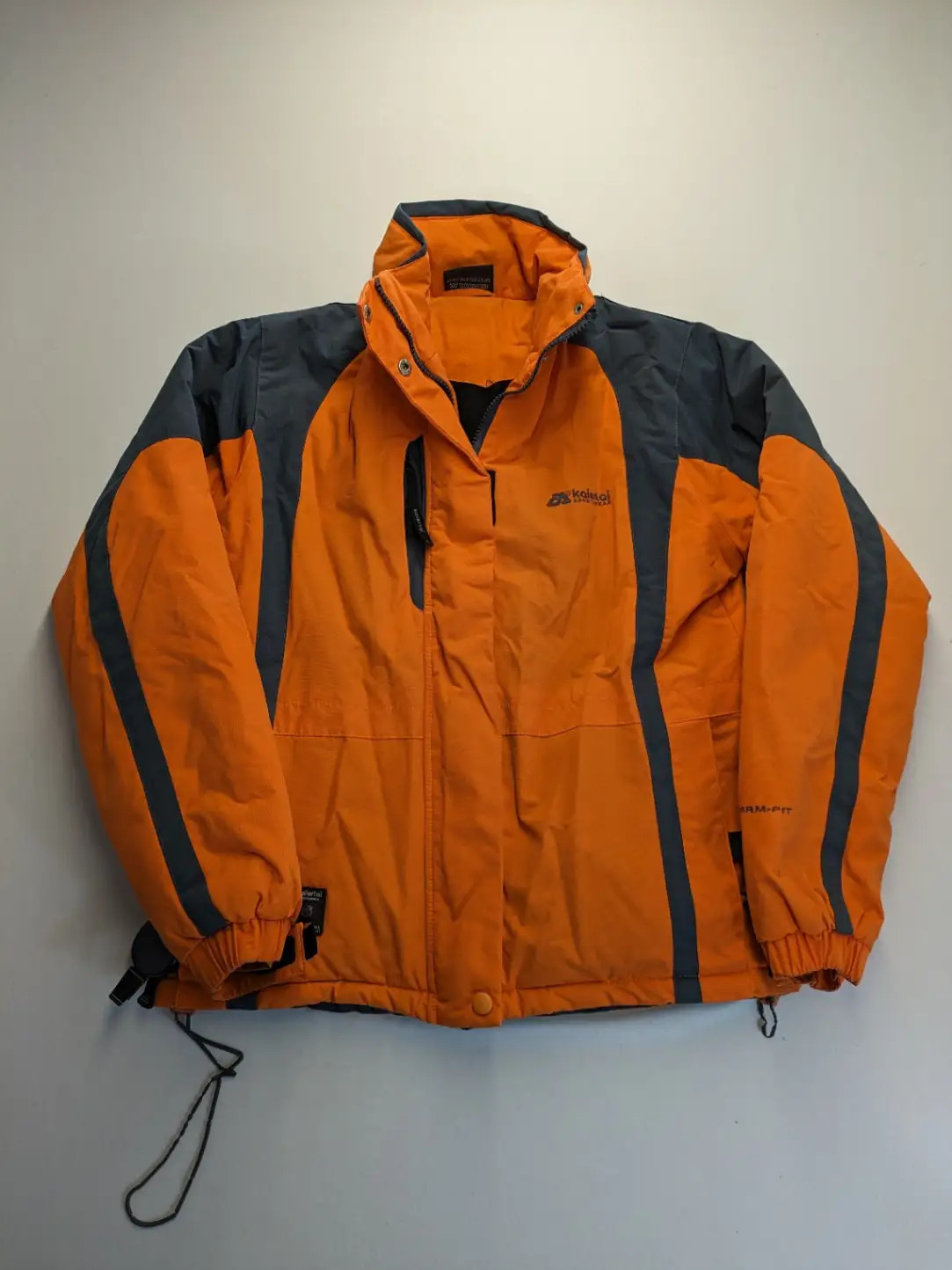 Kaierlai Winterjacke Skijacke S Orange mit Kompas Fütert Outdoor Anorak 2496