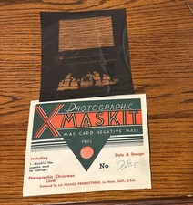 Vintage Kodak Maskit - Christmas Card Negative Mask No. DG-5