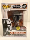 Funko Pop Star Wars 491 Mandalorian with Darksaber GITD Special Edition NM