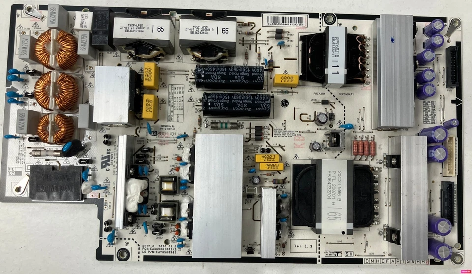 LG OLED65 power board repair kit EAX69061001 EAY65689411 EAX69061002 EAY65689423 - Image 2 of 4