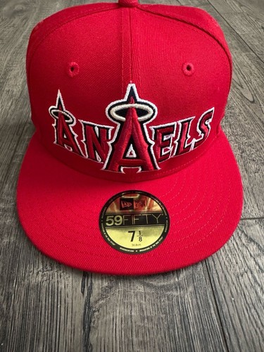 Gorra ajustada New Era Anaheim Angels Overlap 59FIFTY -agotada- ANAELS 🍑 Envío gratuito - Imagen 1 de 4