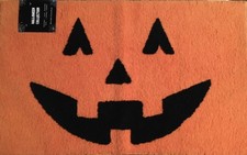 HALLOWEEN PUMPKIN FACE SOFT ACCENT BATH RUG Non Slip 20 X 32 NWT