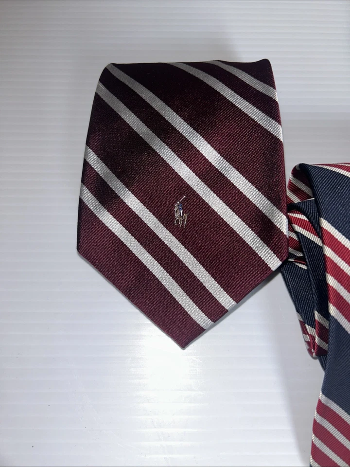 Lote de 4 corbatas Ralph Lauren de colección Foto 2 de 4