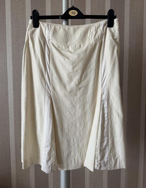 Women Karen Millen Skirt Beige Viscose 36