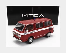 MYTHICAL 201017-D FIAT 850 FAMILY FIREFIGHTERS 1970 INTERIOR BROWN - RED 1/1
