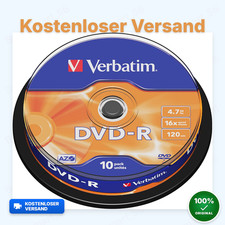 Verbatim DVD-R 16X Matt Silver 4.7GB, 10Er Pa...