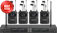Quad-Channel Wireless In Ear Monitor System 4 Bodypacks UHF Frequencies US