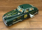Vintage 1950s Marx Dick Tracy Squad Car No. 1 Tin Litho Wind-Up Toy Car MARX