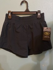 Athletic Works Running Shorts Girls Size L 10-12 High waist Short Navy Blue