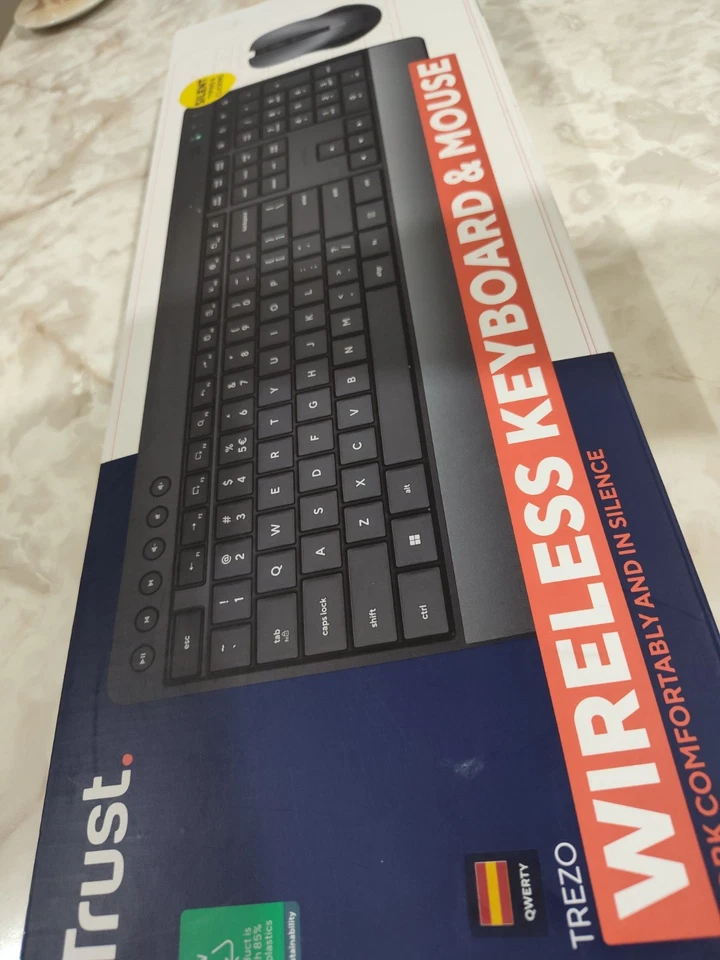 *NEW! Open box Trust Trezo Wireless Keyboard & Mouse Combo - Batteries included - Image 4 of 4
