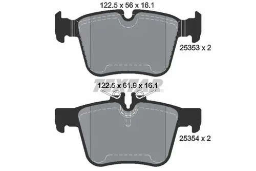 Pastillas de freno 2535301 TEXTAR para MERCEDES-BENZ CLASE C CLASE C T-Model - Imagen 1 de 1