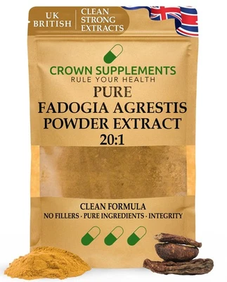 Fadogia Agrestis Powder Extract 20:1 | Clean Supplements | Crown Supplements UK