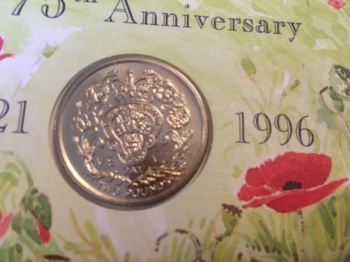 ISLE OF MAN STAMPS MERCURY COIN FIRST DAY COVER 1996 BRITISH LEGION £2 MINT COIN