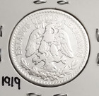 Mexico 50 Cents 1919 .720 Coin Silver, 50 Centavos moneda Plata .720, KEY-DATE. — photo 2