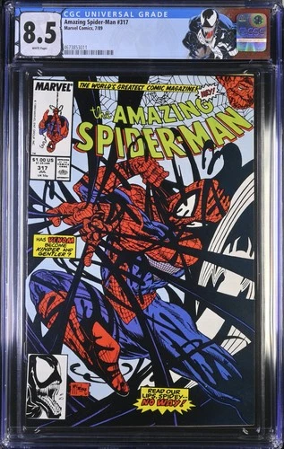 AMAZING SPIDER-MAN #317 (1989 Marvel) CGC 8.5 Direct Edition -VENOM- COPPER AGE