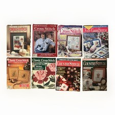 Cross Stitch Magazines Mixed Brands Lot of 8, 90s