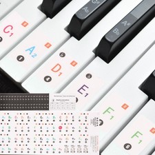 Piano Keyboard Stickers for 88/76/61/54/34 Keys Letter Key Sticker Piano