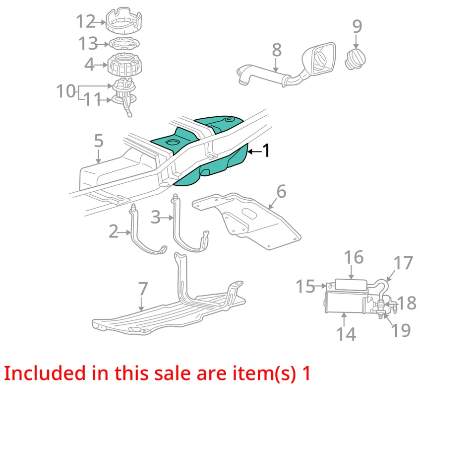 (LOCAL PICKUP ONLY) Fuel Tank Regular Cab Fits 01-03 MAZDA B-2300 4436365 Foto 2 de 3