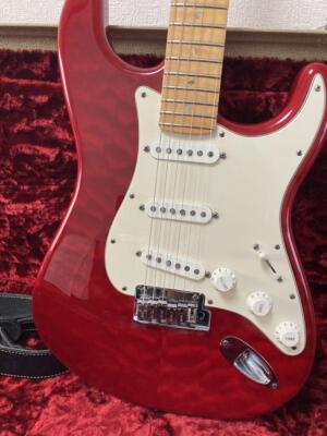 Electric Guitar Fender Custom Shop Custom Deluxe Stratocaster Red
