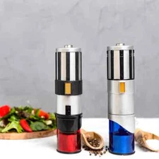 Uncanny Brands Star Wars Lightsaber Electric Salt & Pepper Mill Grinder