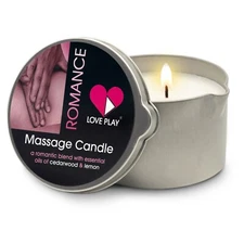 Romance Massage Oil Candle - LOVE PLAY Aromatherapy with Essential Oils