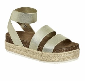 gold platform espadrille sandals