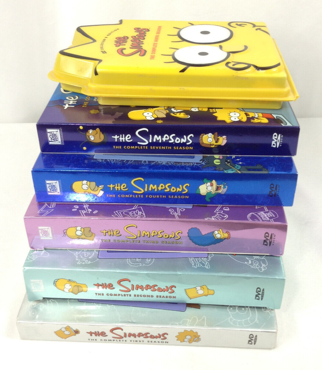 The Simpsons DVD TV Series 1, 2, 3, 4, 7, and 9 | Lot of 6