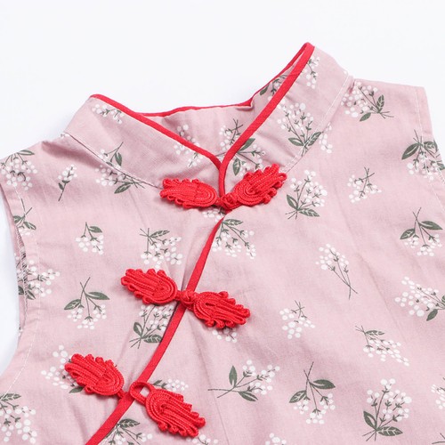 Baby Mädchen Kleider A-Linie Kleid Sommerkleid ärmellose Kleidung bequem weich - Bild 6 von 29