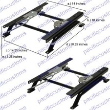 Low Rise Universal Sliding Seat Mount Kit - Dune Buggy Manx Baja Bug Sandrail