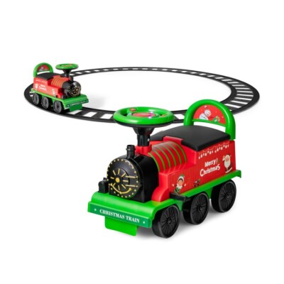6V Battery Powered Kids Ride On Electric Train Set Toy 2In With