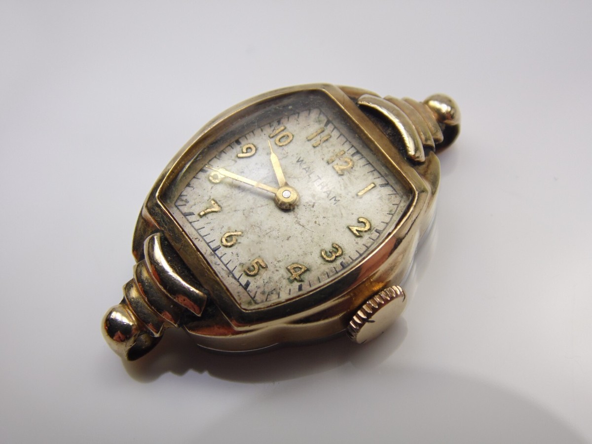 Mouvement Mécanique Vintage Waltham 17 Rubis - Pour Réparation Ou Pièces - Occasion - Balancier Libre