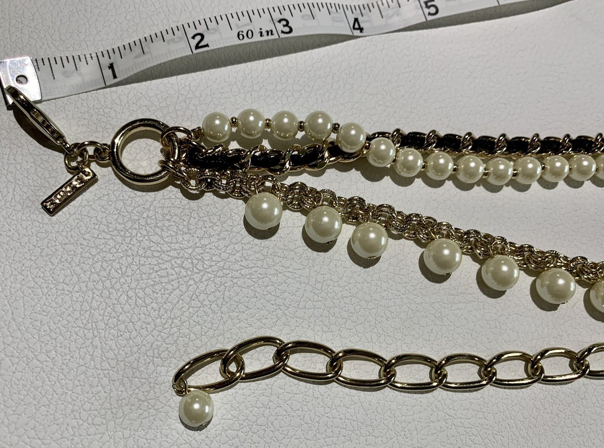 Elegant WHBM Pearl Chain Belt Pearl Waist Chain, Pearl Belly Chain, Pearl Body Jewelry  main image 2