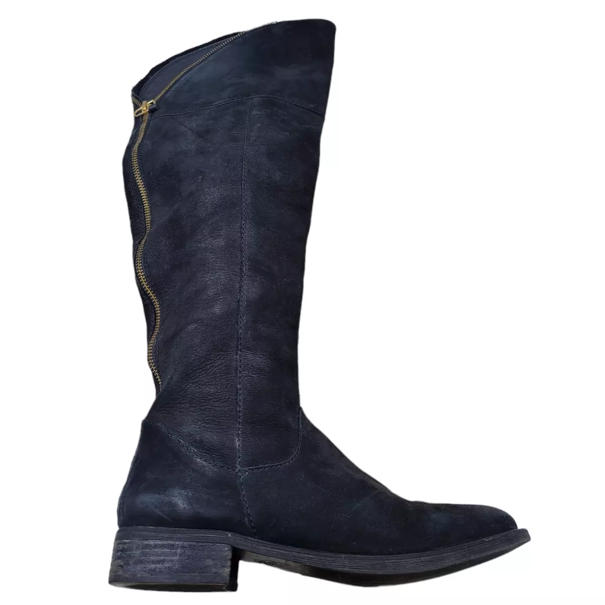 Steve madden black suede knee high boots 2025