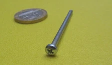 Zinc Plated Steel Pan Phillips Machine Screw 4-40 x 2.00" Length, 50 pcs