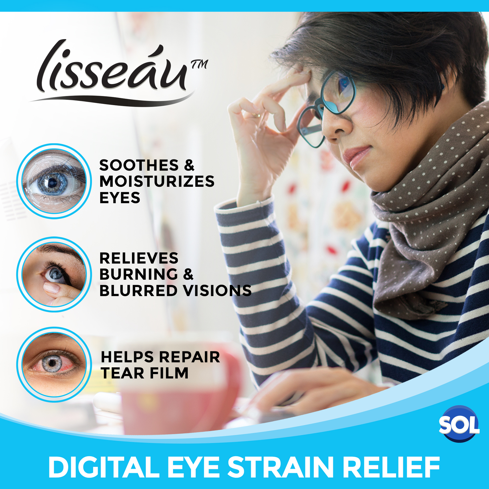 6pk Dry Eye Spray x 15ml Hydrating Mist Tired Irritated Sore Strained